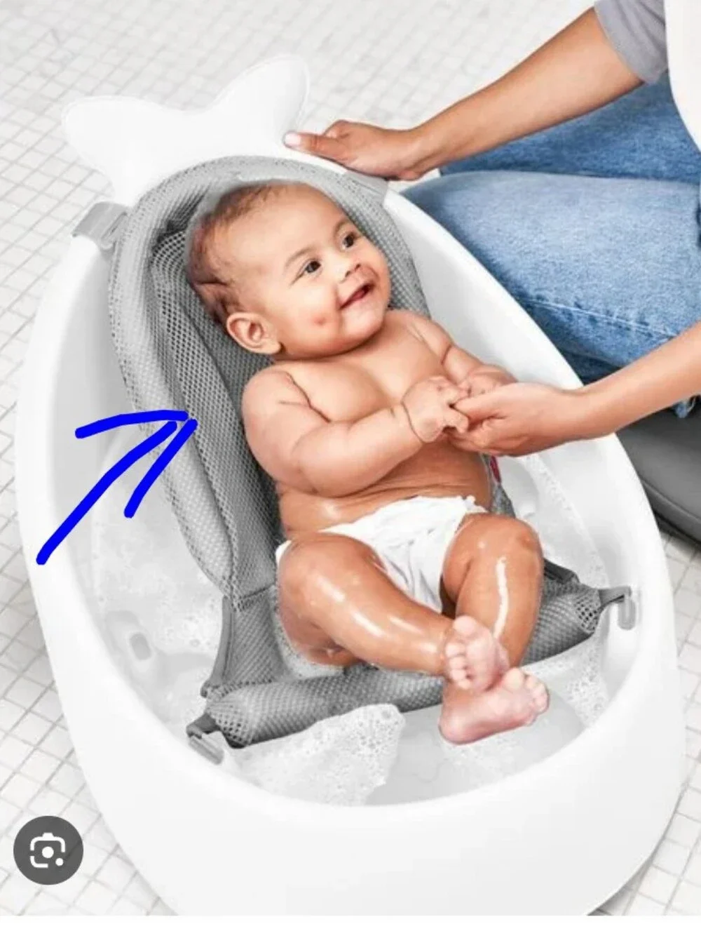 MOBY Smart Sling 3-Stage Tub Skip Hop Bathtub * Replacement SLING * Grey New